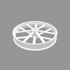 19インチ　カルマグホイール　3D CAD モデル