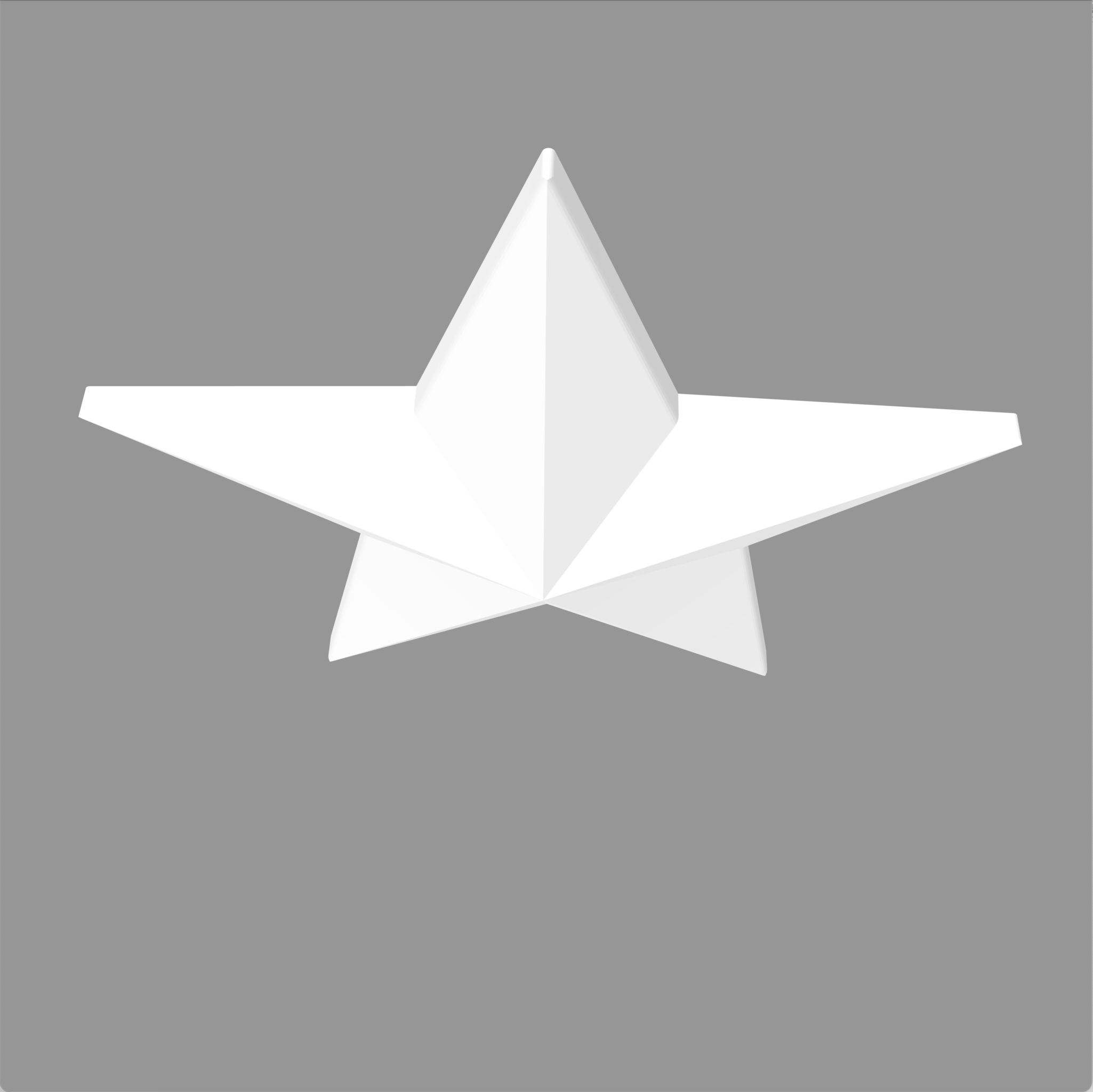 スターオーナメント　3D CAD モデル