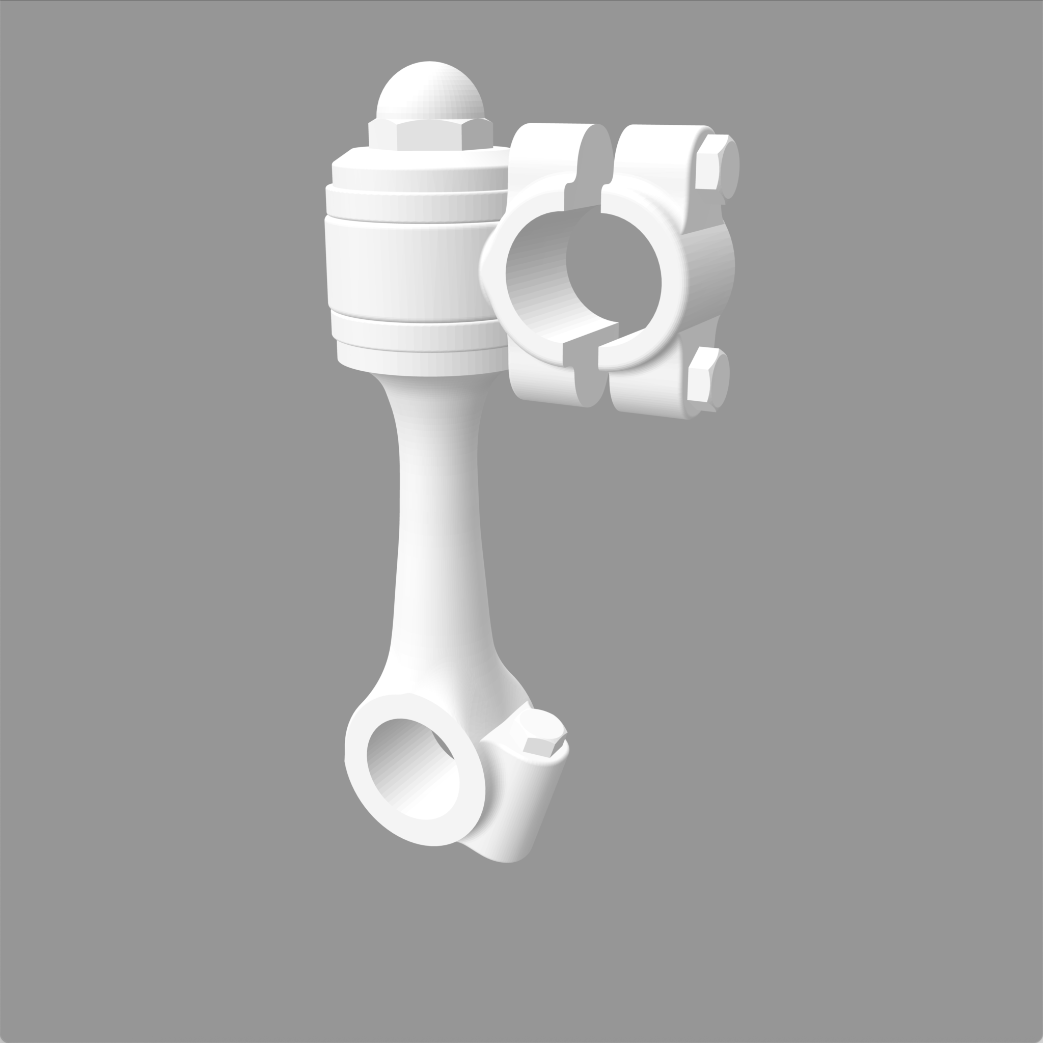 フランダース　4インチ　ドッグボーンライザー　3D CAD MODEL