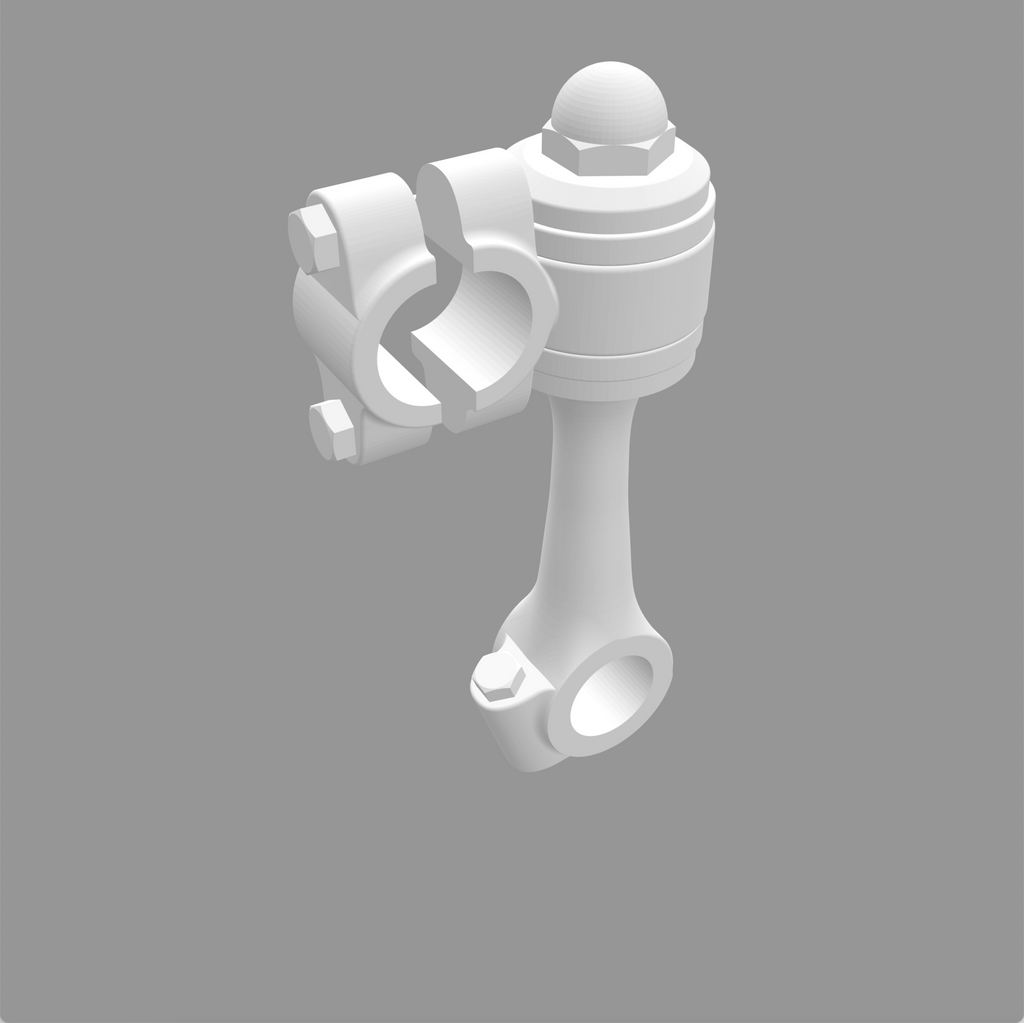 フランダース　4インチ　ドッグボーンライザー　3D CAD MODEL