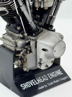 1/6スケール ショベルヘッドエンジンモデル｜S&S Eキャブ｜光造形3Dプリント＆エイジング塗装仕上げ｜リアルディスプレイモデル