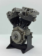 1/6スケール ショベルヘッドエンジンモデル｜S&S Eキャブ｜光造形3Dプリント＆エイジング塗装仕上げ｜リアルディスプレイモデル