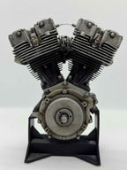 1/6スケール ショベルヘッドエンジンモデル｜S&S Eキャブ｜光造形3Dプリント＆エイジング塗装仕上げ｜リアルディスプレイモデル