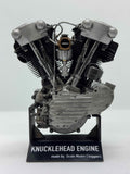 1/6スケール ナックルヘッドエンジンモデル｜光造形3Dプリント製 精密塗装仕様｜初期OHVの造形美を濃密再現
