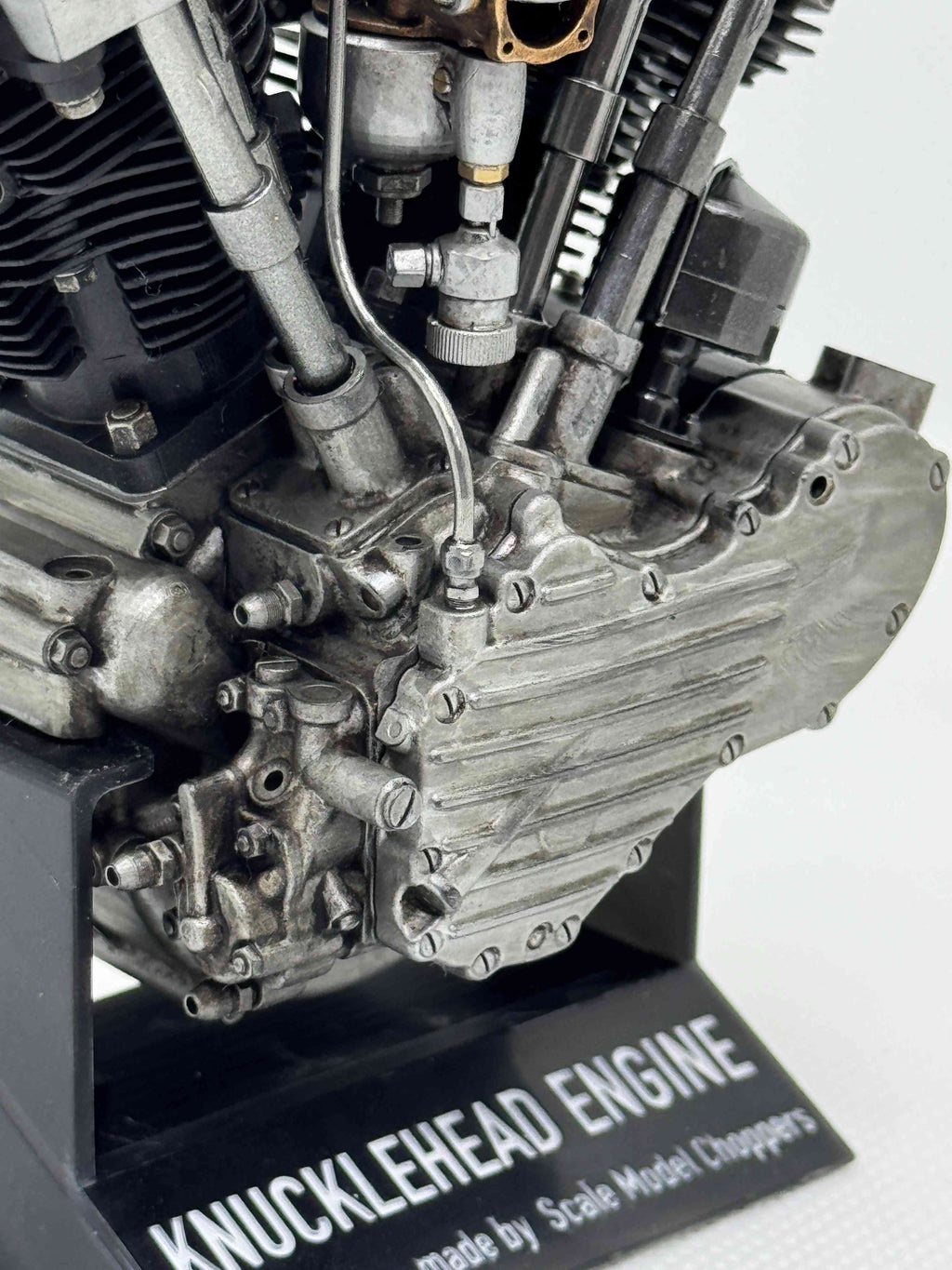 1/6スケール ナックルヘッドエンジンモデル｜光造形3Dプリント製 精密塗装仕様｜初期OHVの造形美を濃密再現