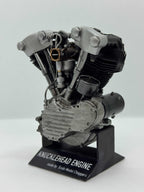 1/6スケール ナックルヘッドエンジンモデル｜光造形3Dプリント製 精密塗装仕様｜初期OHVの造形美を濃密再現