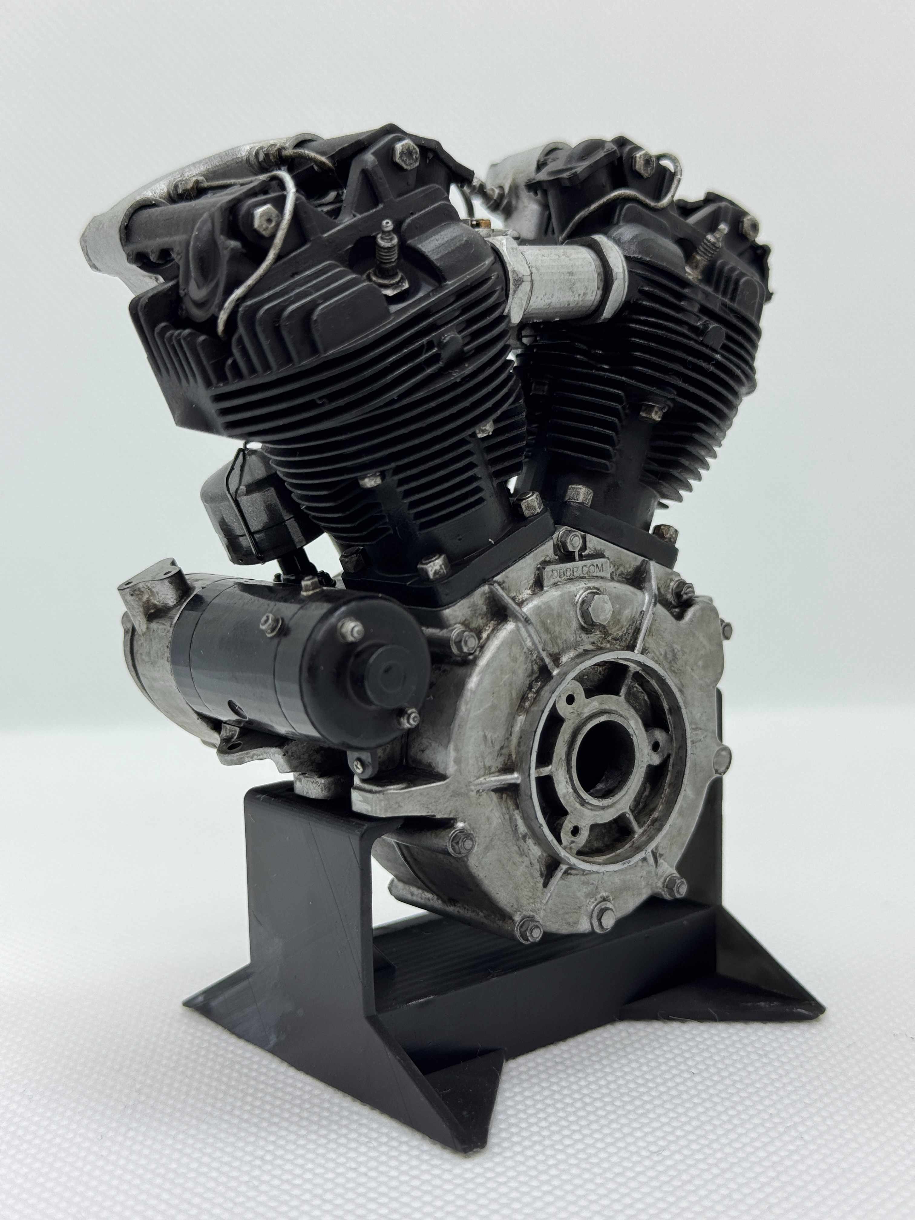 1/6スケール ナックルヘッドエンジンモデル｜光造形3Dプリント製 精密塗装仕様｜初期OHVの造形美を濃密再現