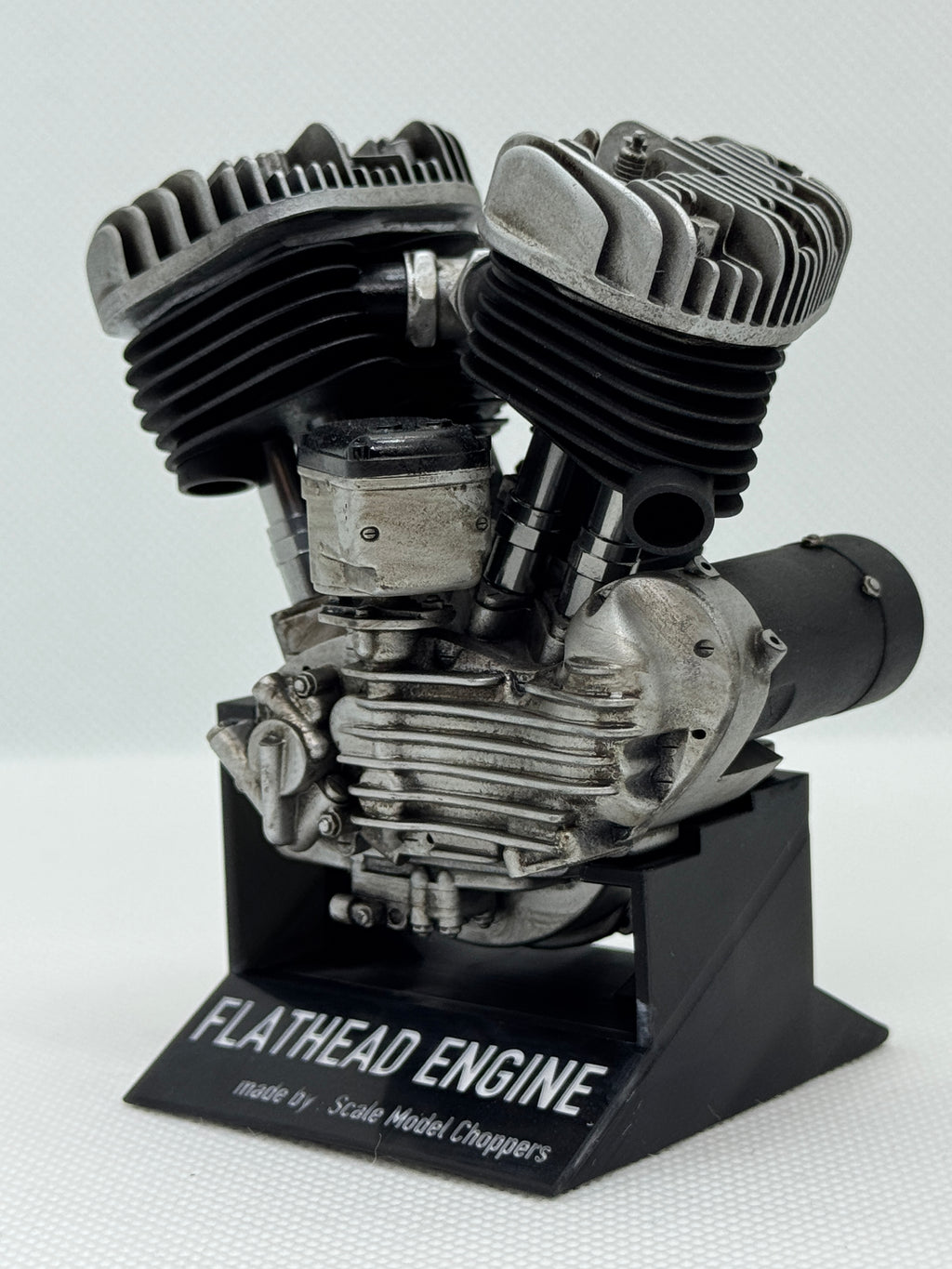 1/6 Scale Flathead Morris Magneto Engine Model | Stereolithography 3D Printed with Precision Paint Finish | 3D Representation of the Origins of Vintage V-Twin Engines