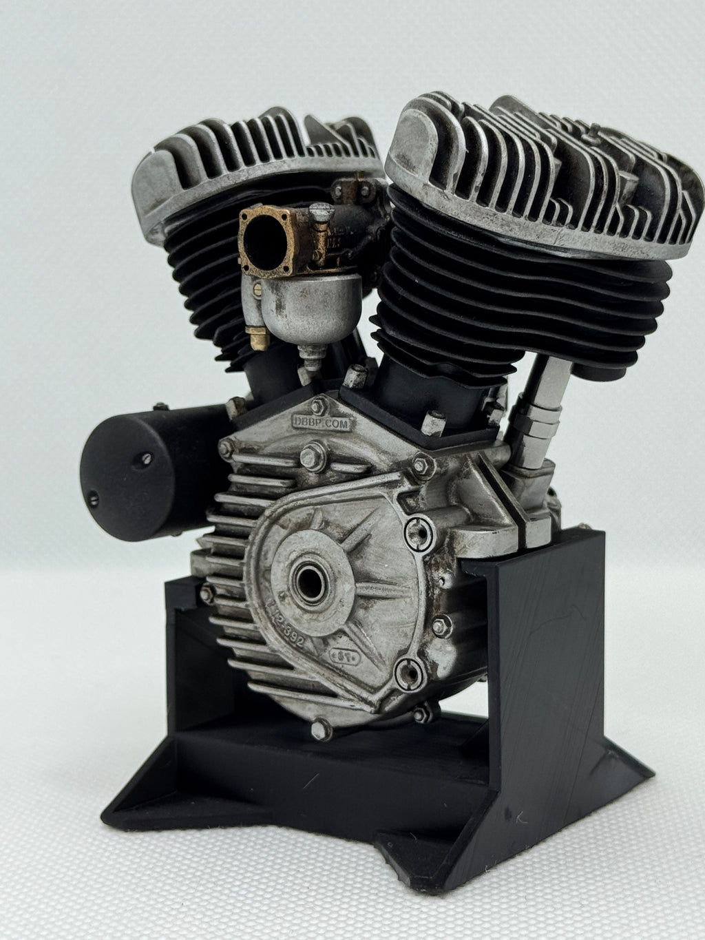 1/6 Scale Flathead Morris Magneto Engine Model | Stereolithography 3D Printed with Precision Paint Finish | 3D Representation of the Origins of Vintage V-Twin Engines