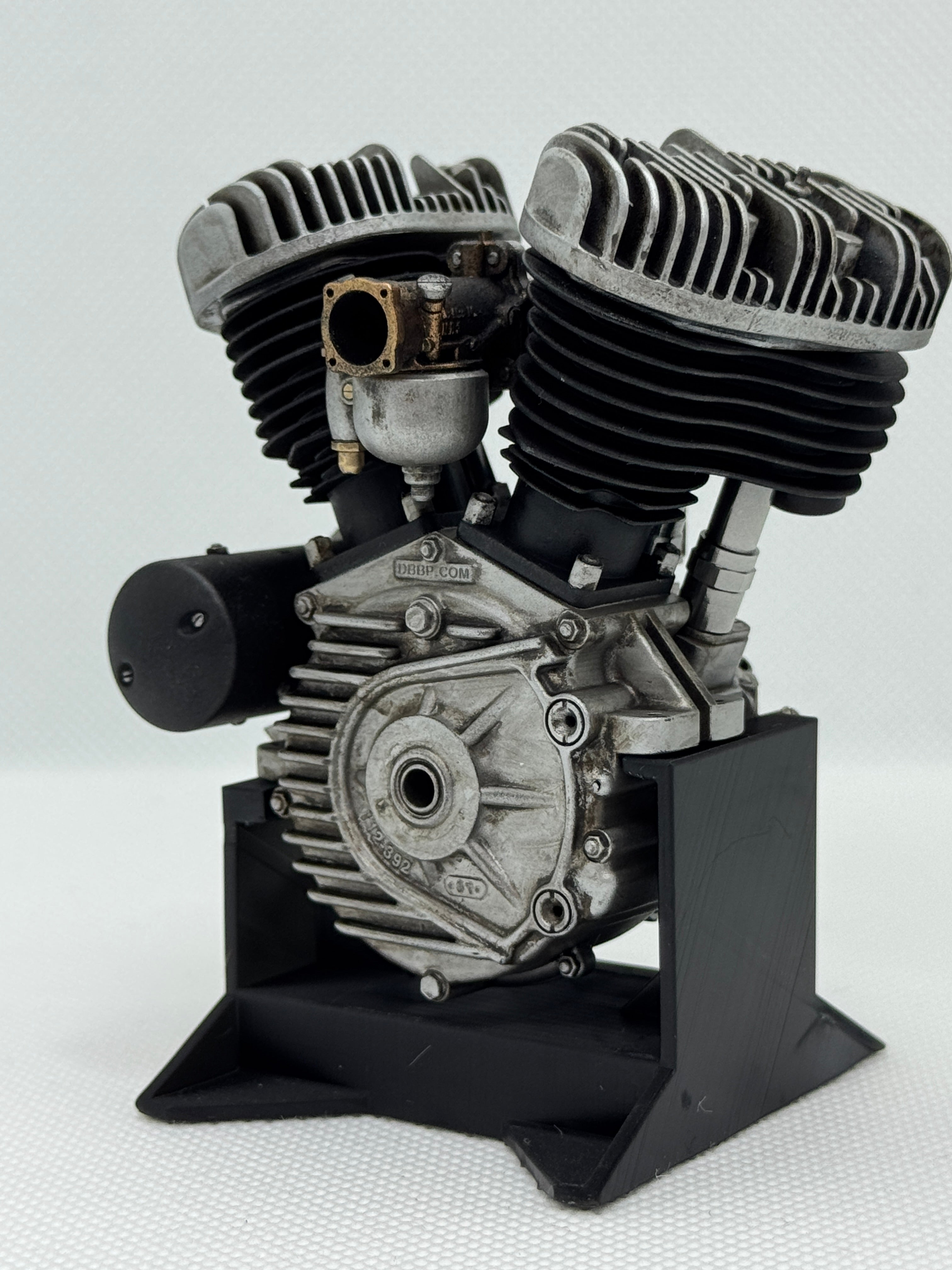 1/6 Scale Flathead Morris Magneto Engine Model | Stereolithography 3D Printed with Precision Paint Finish | 3D Representation of the Origins of Vintage V-Twin Engines