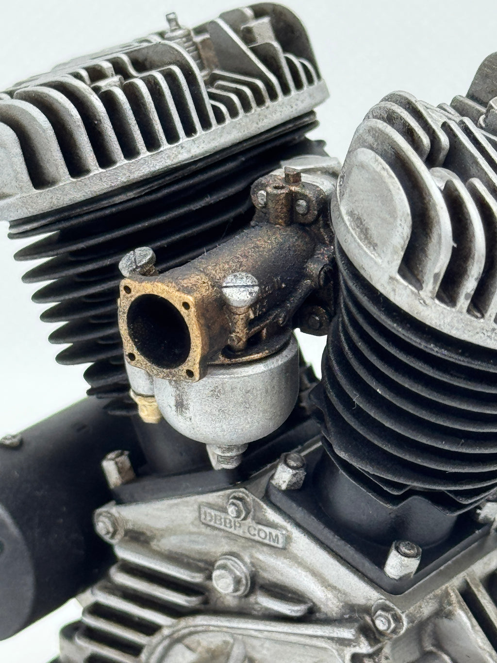 1/6 Scale Flathead Morris Magneto Engine Model | Stereolithography 3D Printed with Precision Paint Finish | 3D Representation of the Origins of Vintage V-Twin Engines