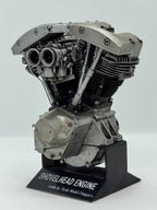 1/6スケール ショベルヘッドツースロートキャブエンジンモデル｜光造形3Dプリント＆エイジング塗装仕上げ｜リアルディスプレイモデル