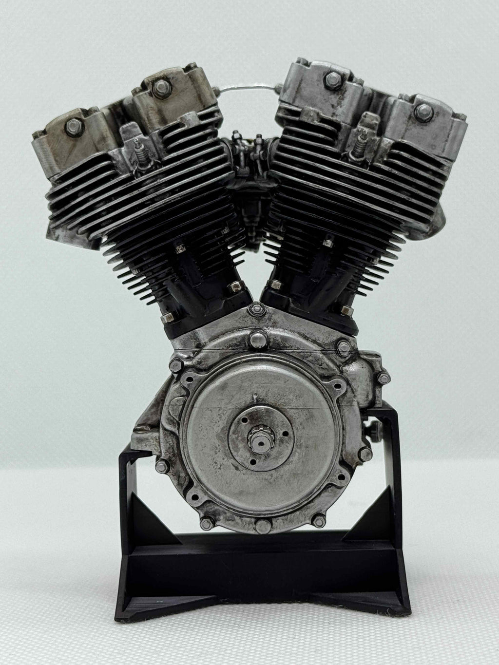 1/6スケール ショベルヘッドツースロートキャブエンジンモデル｜光造形3Dプリント＆エイジング塗装仕上げ｜リアルディスプレイモデル