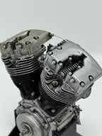 1/6スケール ショベルヘッドツースロートキャブエンジンモデル｜光造形3Dプリント＆エイジング塗装仕上げ｜リアルディスプレイモデル