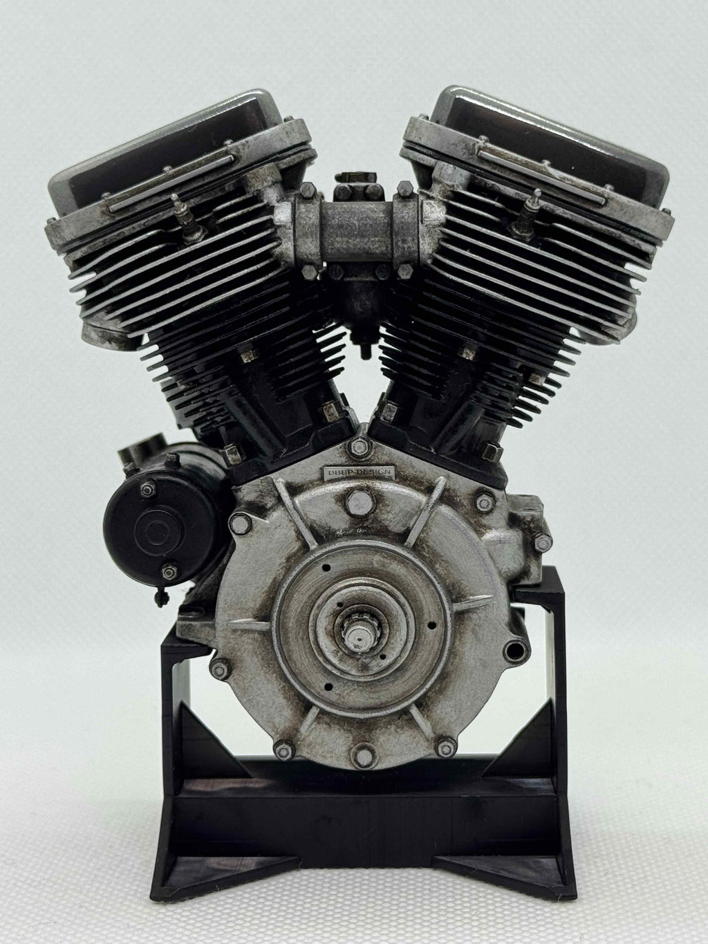 1/6スケール パンヘッドエンジンモデル｜1954-62 カムカバー4本リブ｜ロッカーカバーDリング｜光造形3Dプリント 精密塗装仕上げ