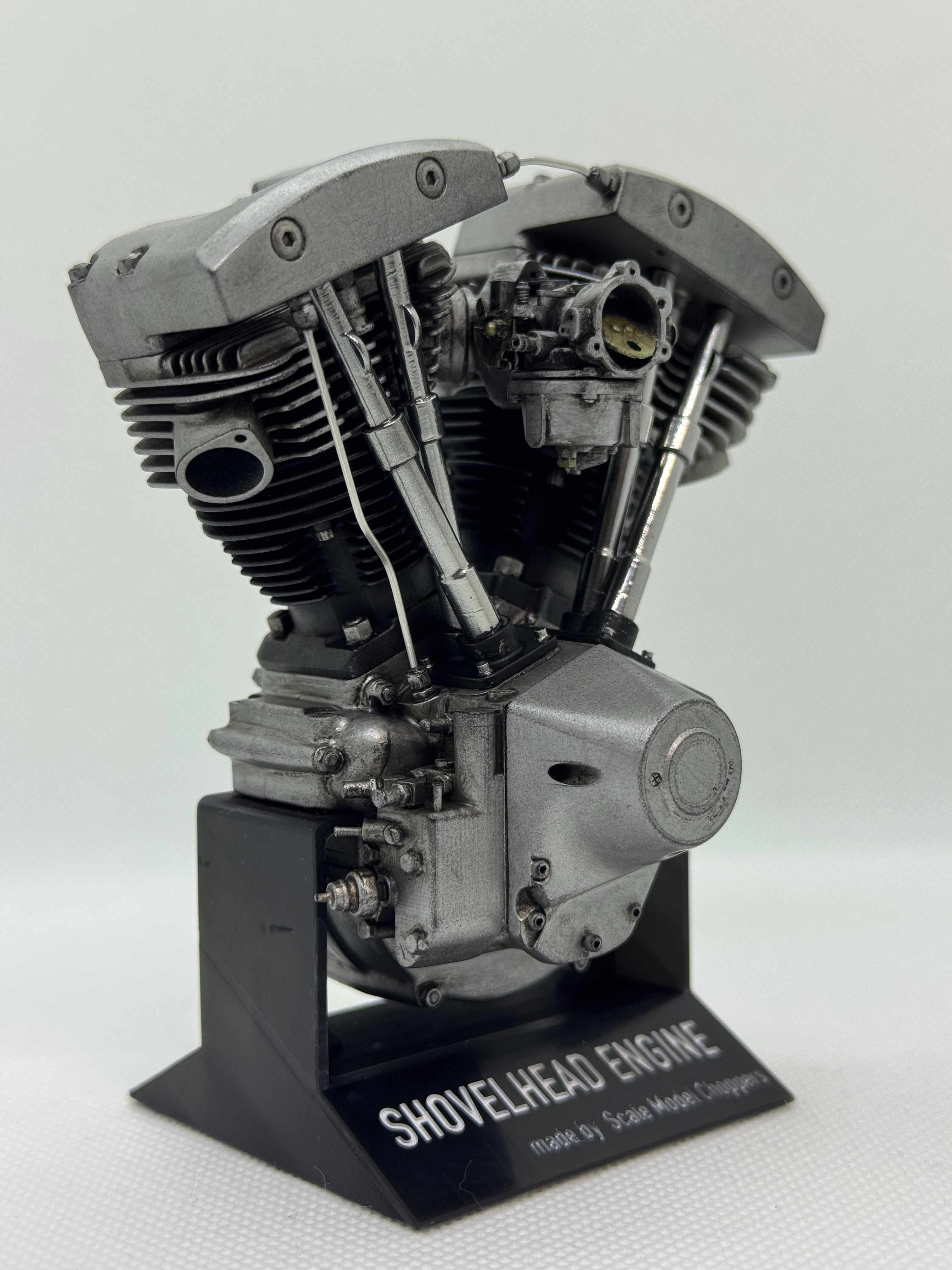 【1/6スケール精密モデル】ショベルヘッドエンジンモデルケイヒンバタフライキャブ 1/6スケール ショベルヘッドエンジン ケイヒンバタフライキャブ | 純正
