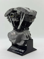 1/6スケール ショベルヘッドエンジンモデル｜ケイヒンバタフライキャブ｜光造形3Dプリント＆エイジング塗装仕上げ｜リアルディスプレイモデル