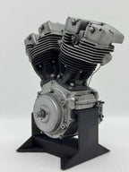 1/6スケール ショベルヘッドエンジンモデル｜ケイヒンバタフライキャブ｜光造形3Dプリント＆エイジング塗装仕上げ｜リアルディスプレイモデル