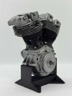 1/6スケール ショベルヘッドエンジンモデル｜ケイヒンバタフライキャブ｜光造形3Dプリント＆エイジング塗装仕上げ｜リアルディスプレイモデル