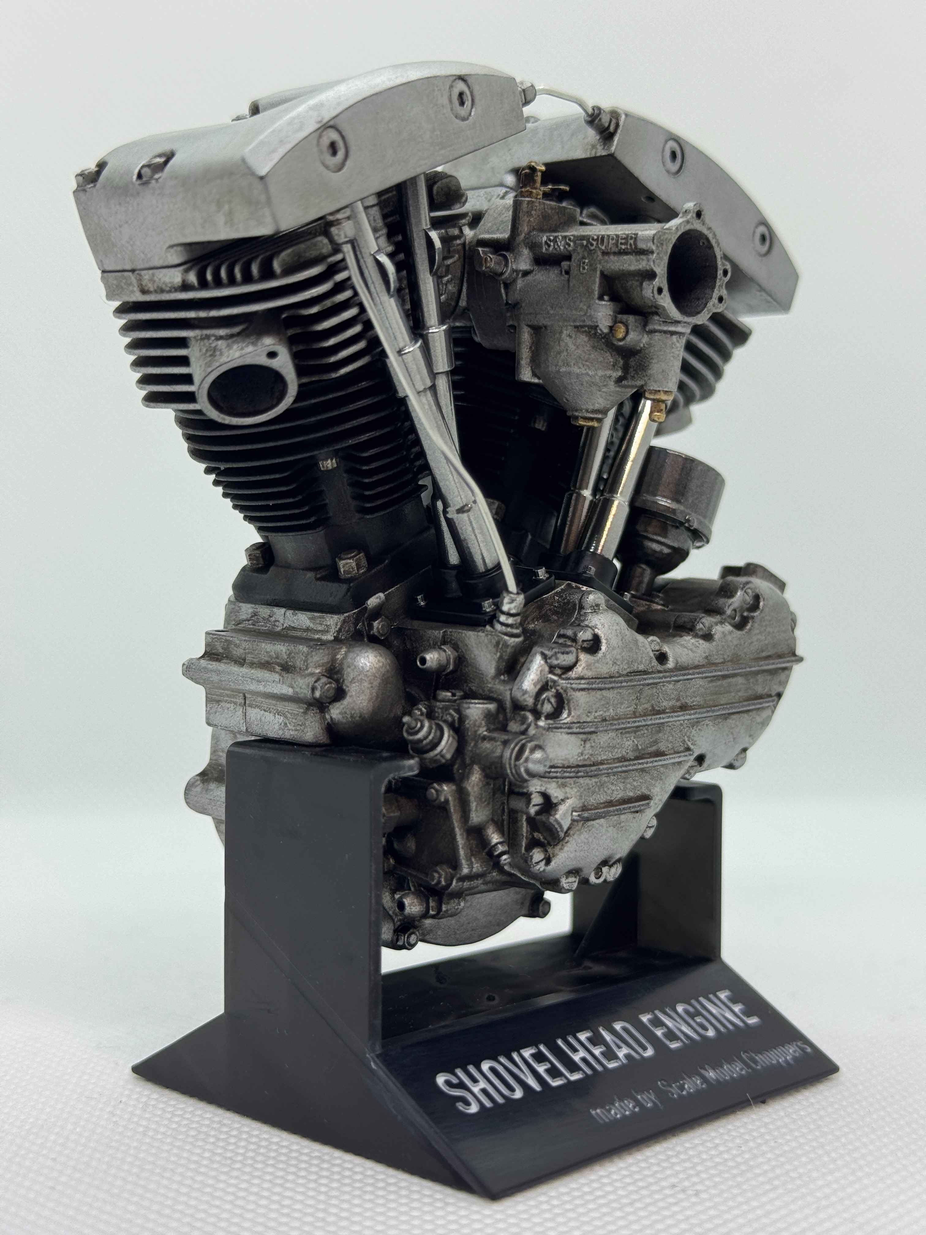 1/6スケール パンショベル エンジンモデル｜S&S Bキャブレター｜パンヘッド×ショベルヘッド 精密再現モデル