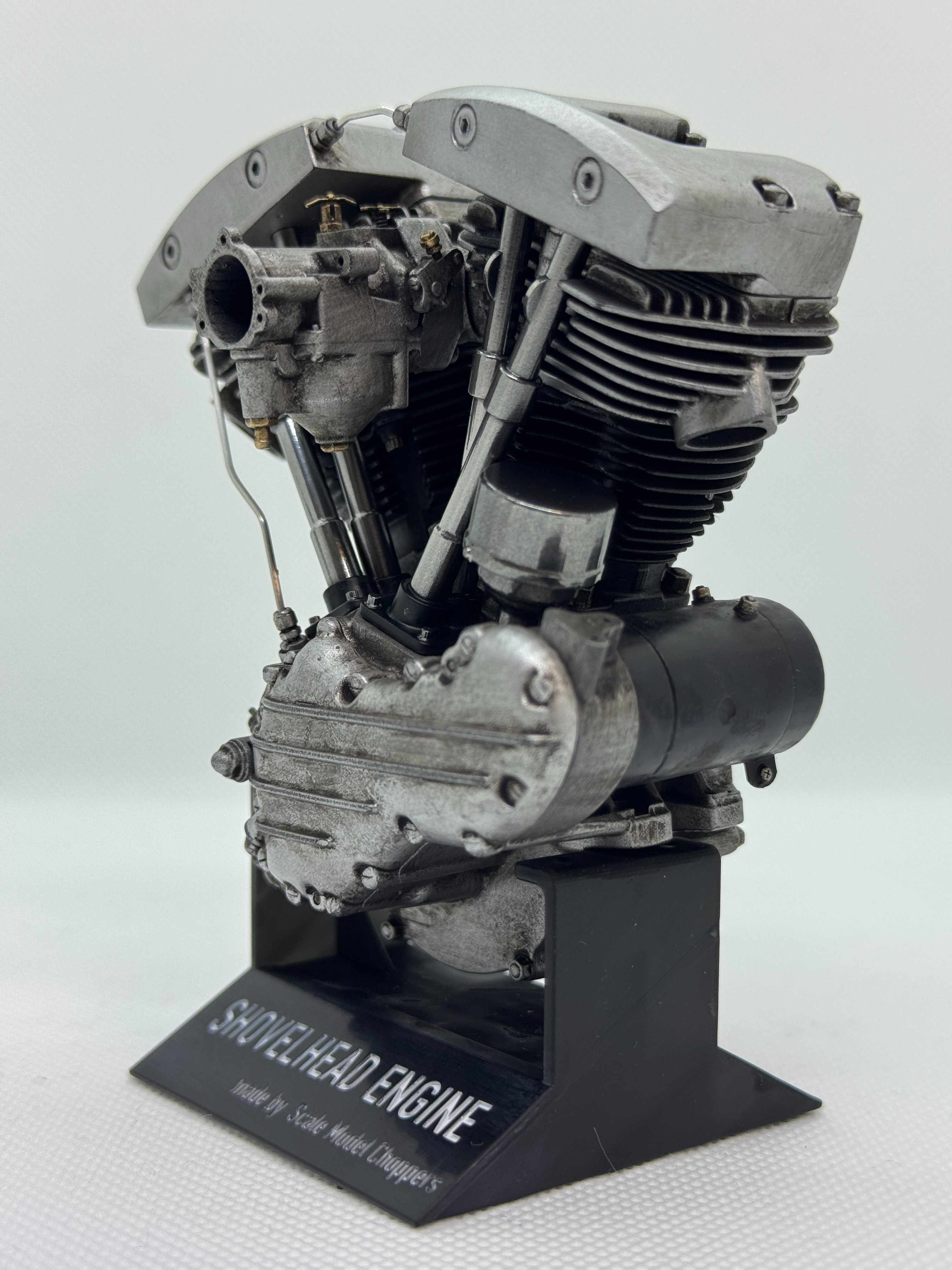1/6スケール パンショベル エンジンモデル｜S&S Bキャブレター｜パンヘッド×ショベルヘッド 精密再現モデル