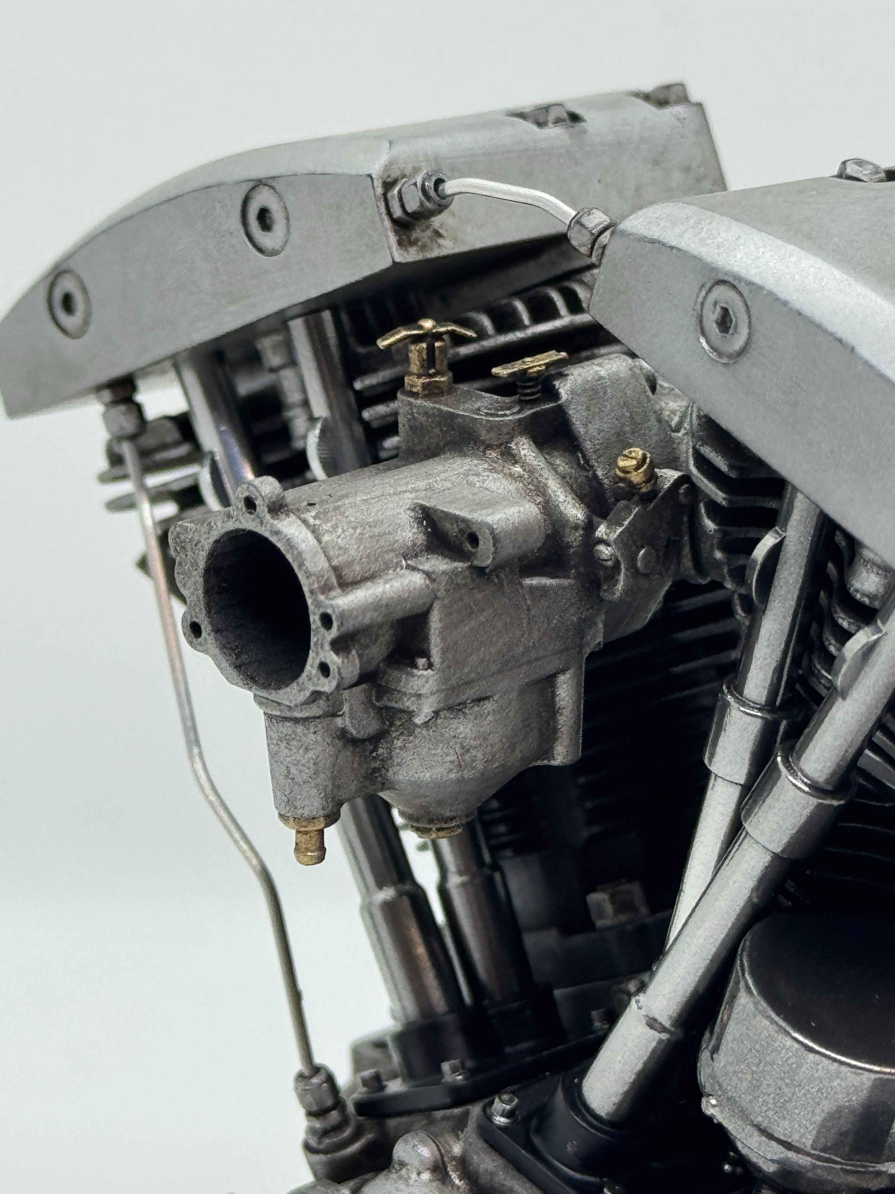 1/6スケール パンショベル エンジンモデル｜S&S Bキャブレター｜パンヘッド×ショベルヘッド 精密再現モデル