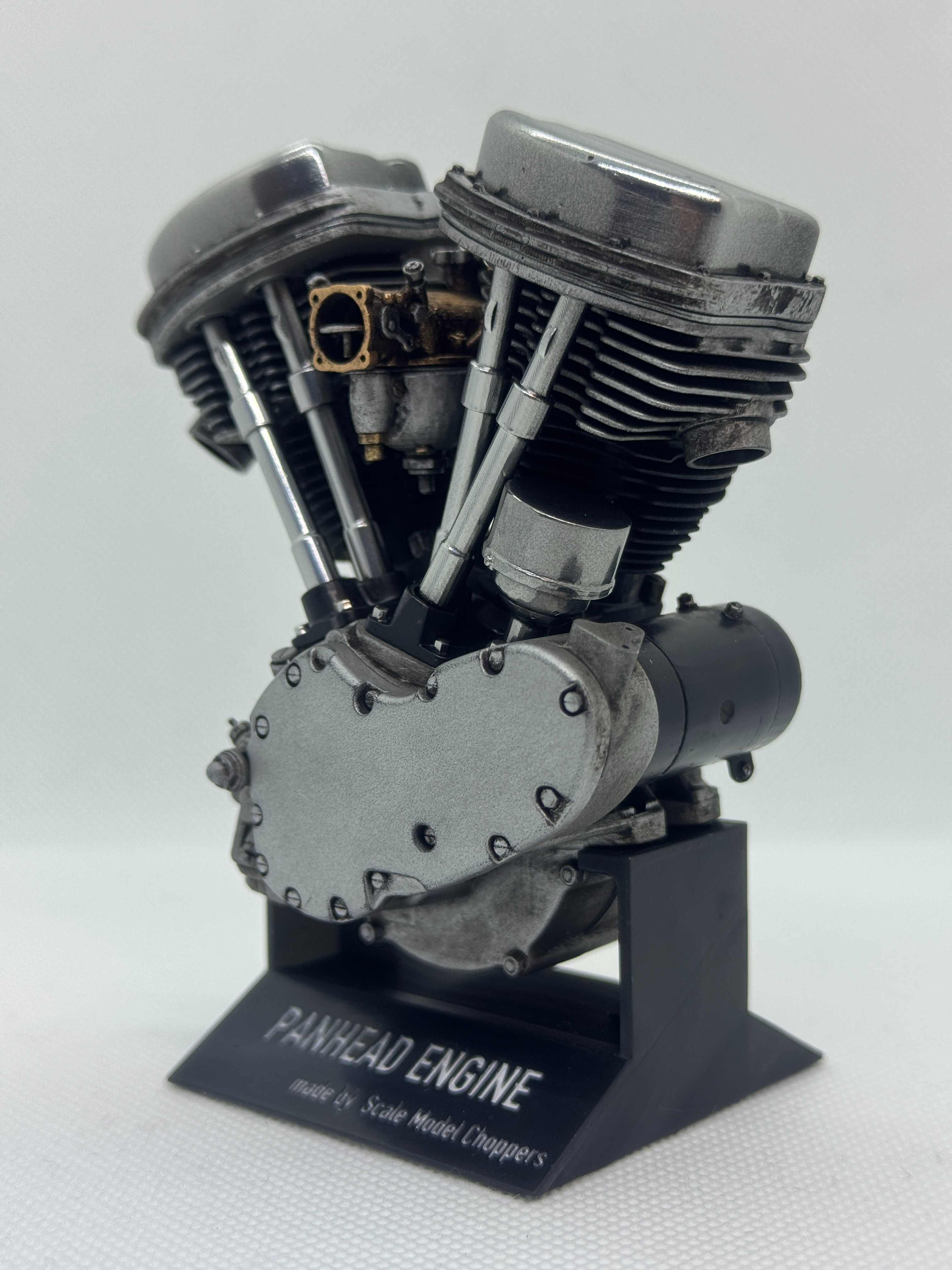 1/6スケール 1965年型 パンヘッド エンジンモデル｜セルスターター初搭載最終型｜光造形3Dプリント 精密塗装仕上げ