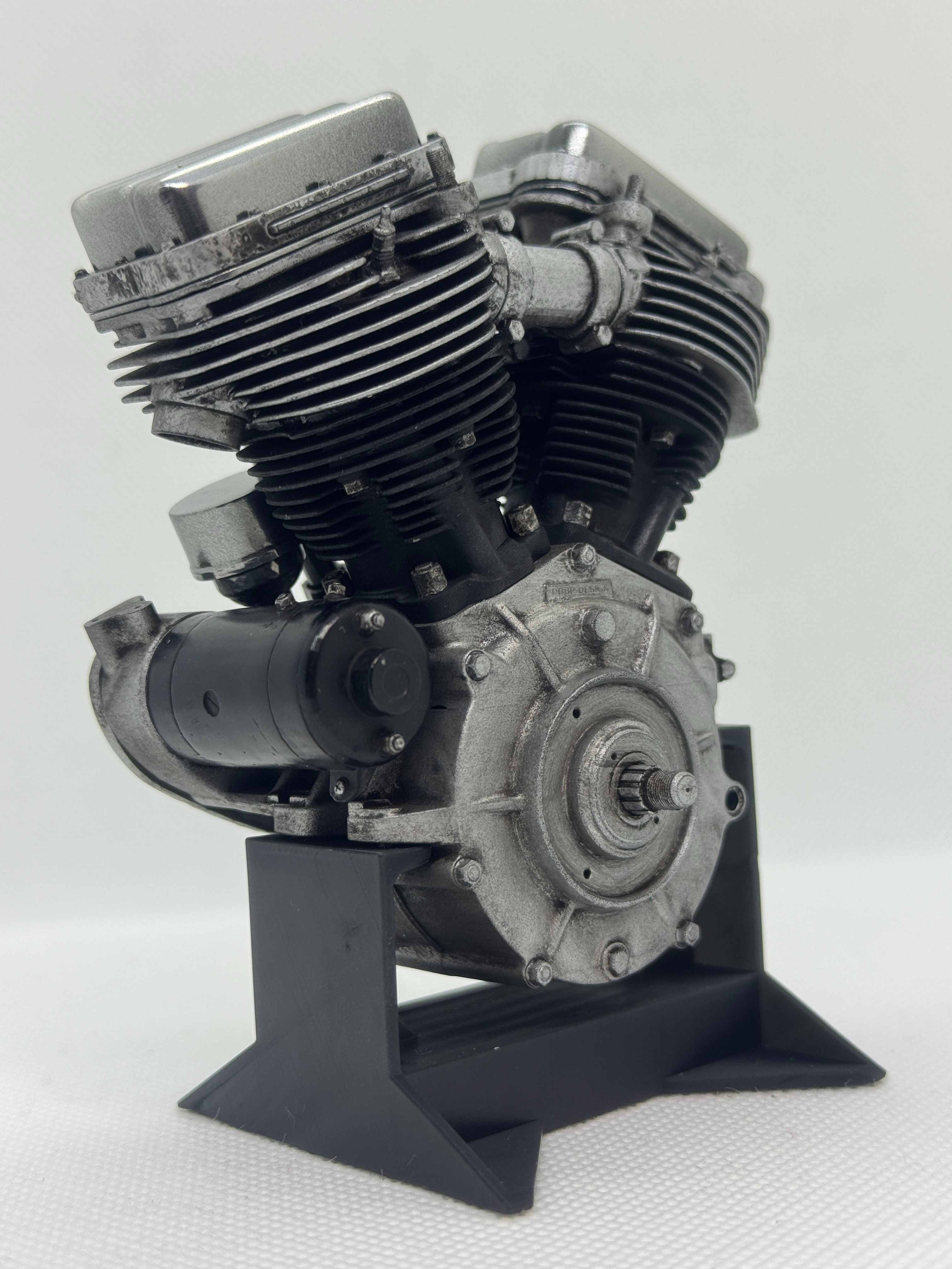 1/6スケール 1965年型 パンヘッド エンジンモデル｜セルスターター初搭載最終型｜光造形3Dプリント 精密塗装仕上げ