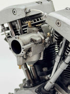 1/6スケール ショベルヘッドエンジンモデル｜S&S Bキャブ｜光造形3Dプリント＆エイジング塗装仕上げ｜リアルディスプレイモデル