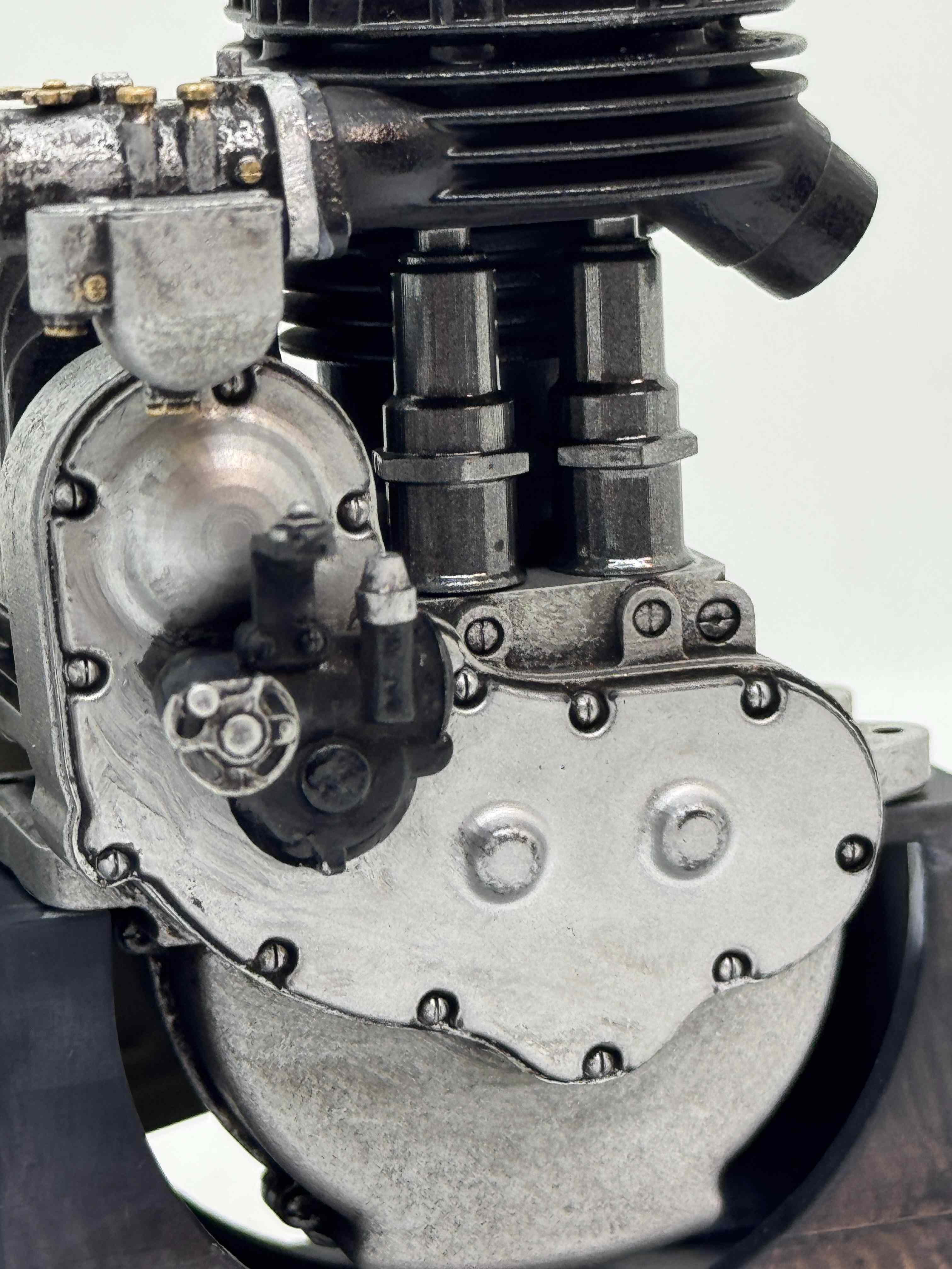 1/6スケール Harley-Davidson Model B エンジンモデル（1926–1934）｜単気筒サイドバルブ｜光造形3Dプリント