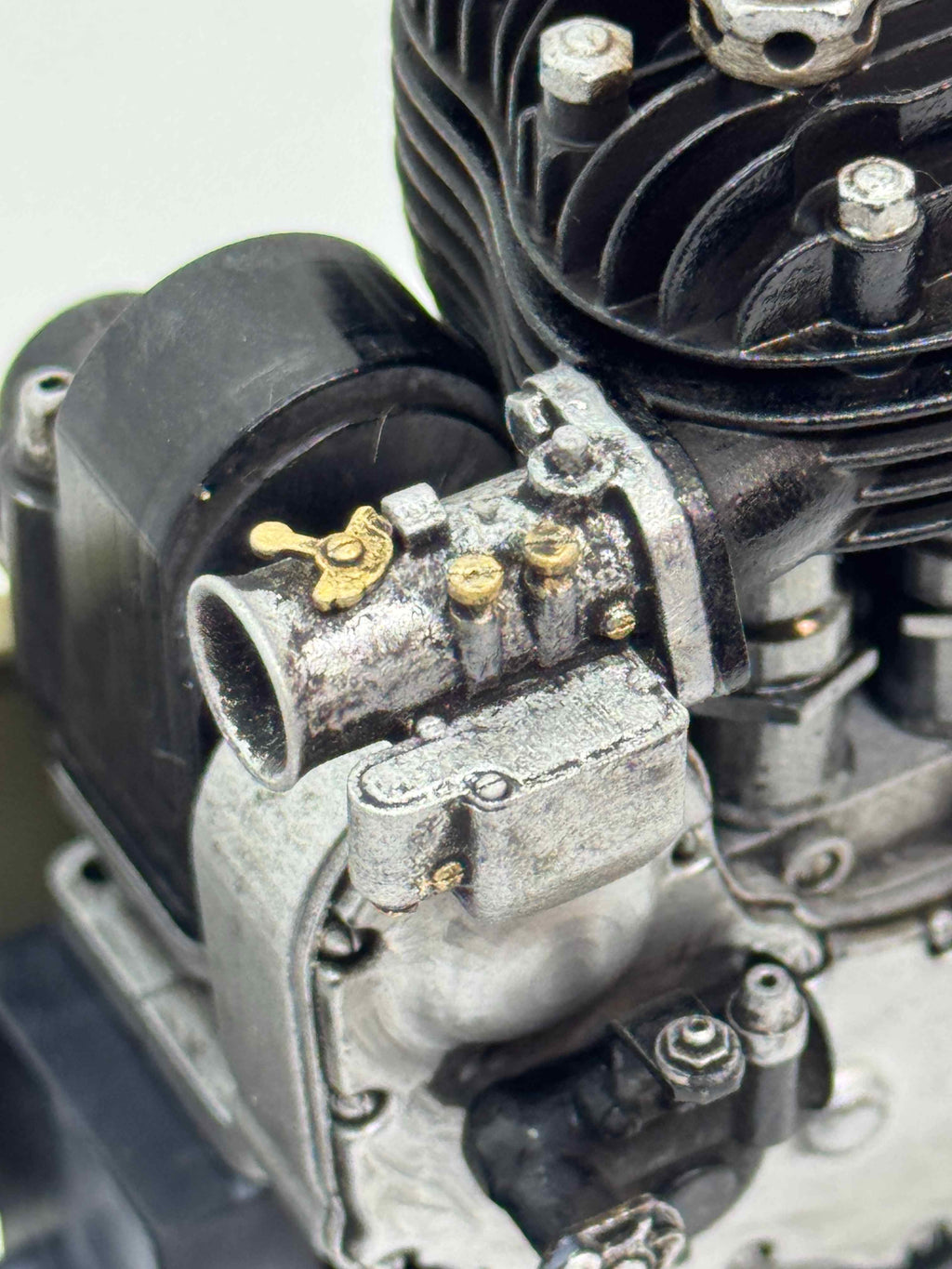 1/6スケール Harley-Davidson Model B エンジンモデル（1926–1934）｜単気筒サイドバルブ｜光造形3Dプリント