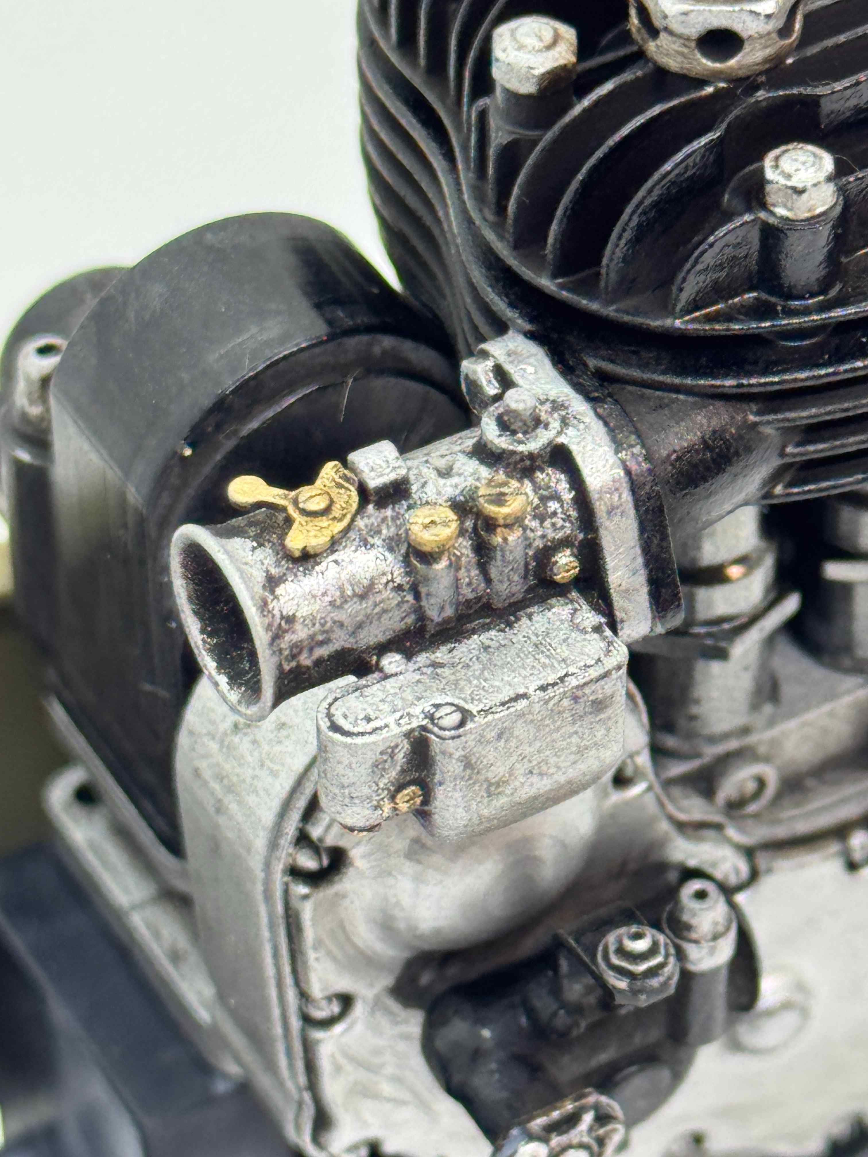 1/6スケール Harley-Davidson Model B エンジンモデル（1926–1934）｜単気筒サイドバルブ｜光造形3Dプリント