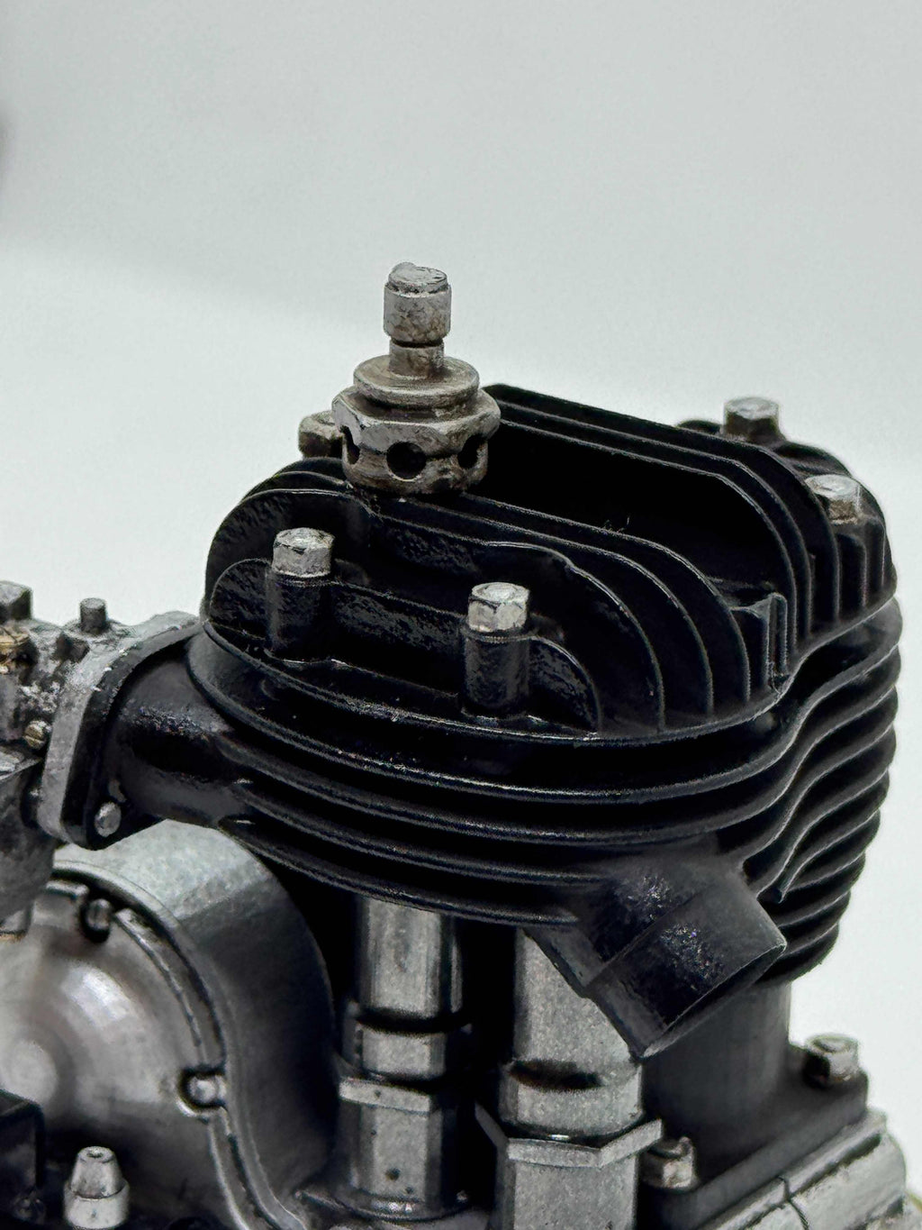 1/6スケール Harley-Davidson Model B エンジンモデル（1926–1934）｜単気筒サイドバルブ｜光造形3Dプリント