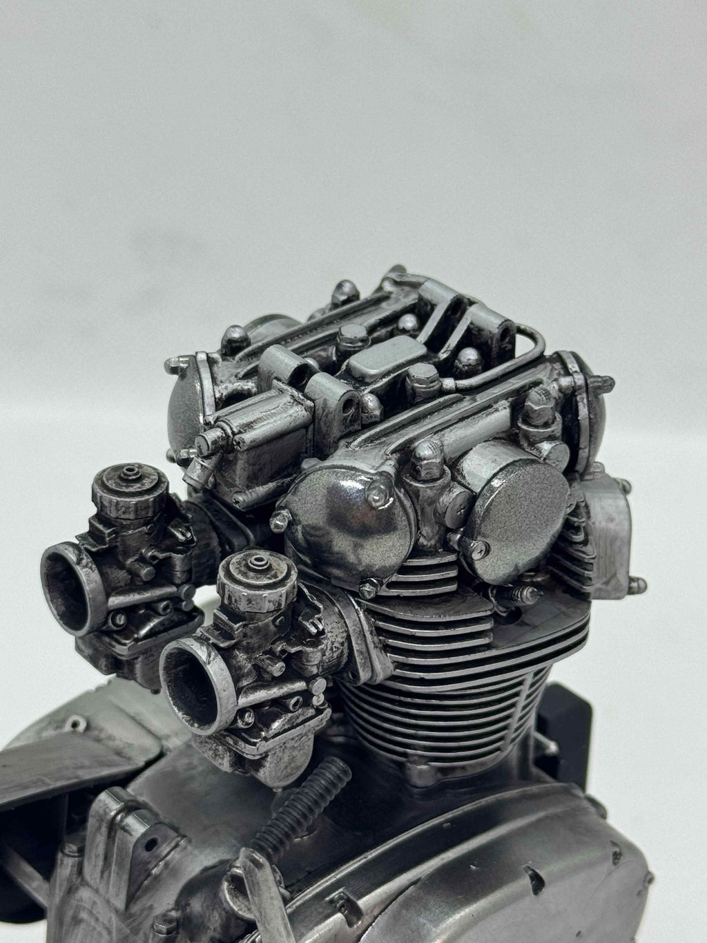 1/6スケール YAMAHA XS650 エンジン模型｜光造形3Dプリント製 精密塗装仕上げ｜名作バーチカルツインを立体再現