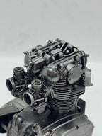 1/6スケール YAMAHA XS650 エンジン模型｜光造形3Dプリント製 精密塗装仕上げ｜名作バーチカルツインを立体再現