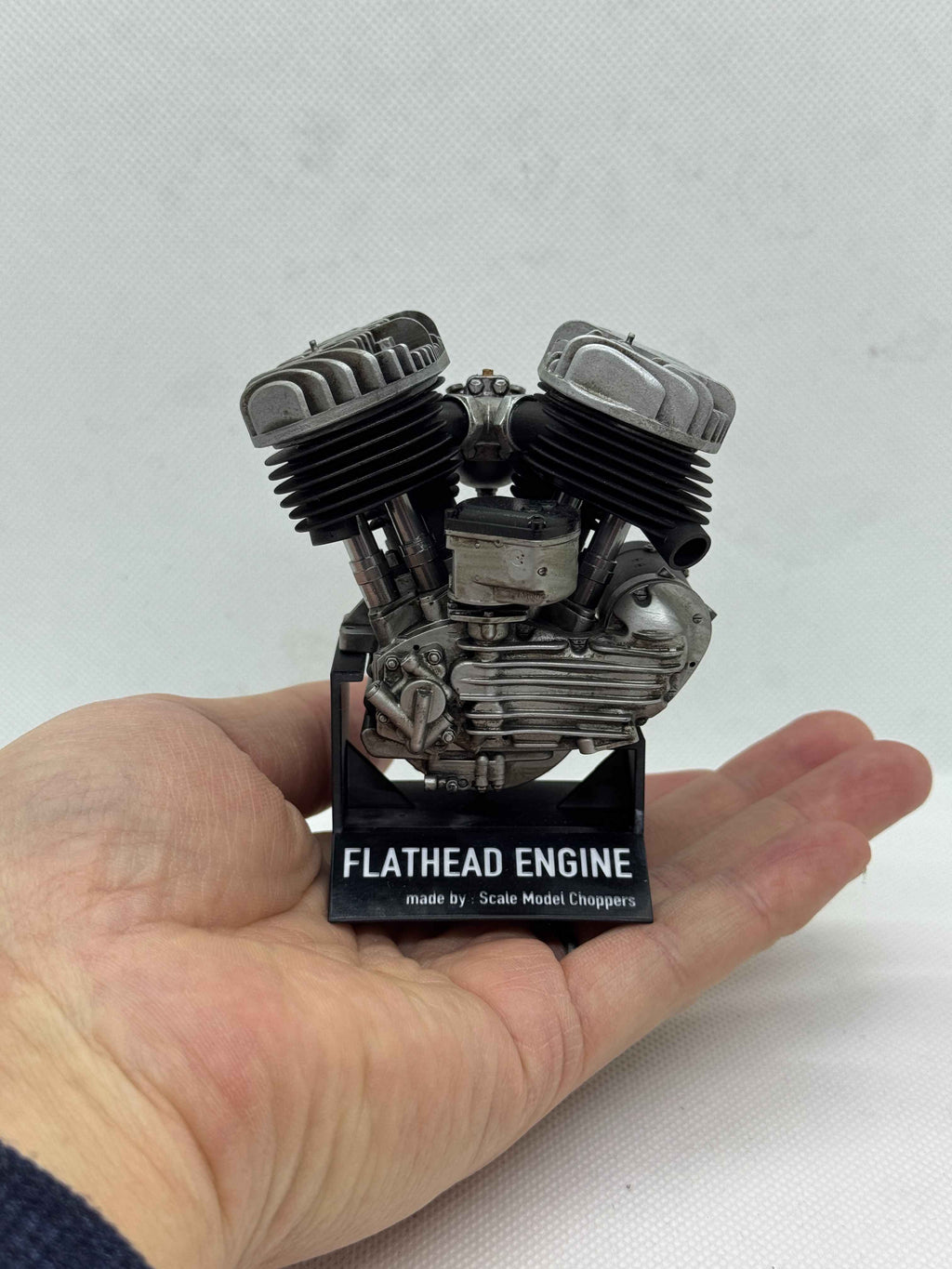 1/6 Scale Flathead Morris Magneto Engine Model | Stereolithography 3D Printed with Precision Paint Finish | 3D Representation of the Origins of Vintage V-Twin Engines